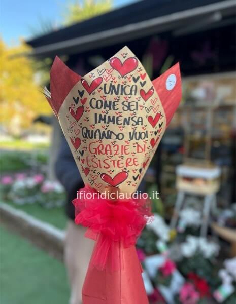 Mazzo di Rose con dedica 