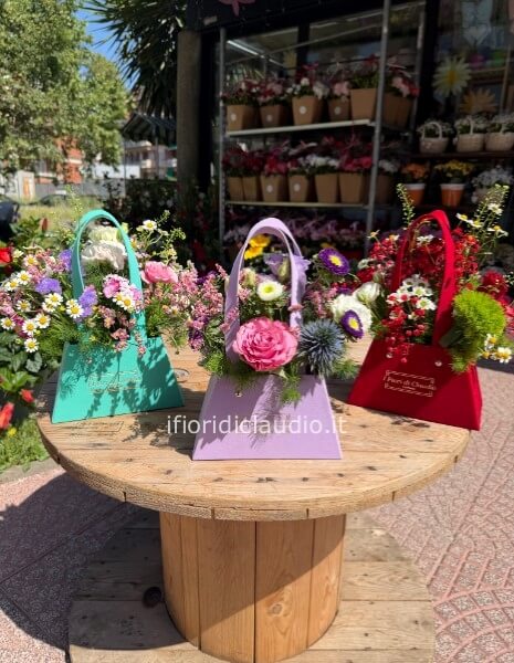 Flower Bag in Velluto